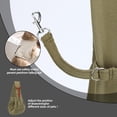 thumbnail image 6 of Dog Carrier Sling - Reversible Puppy Carrier Purse with Storage Pocket, Hand-Free Dog Sling Carrier for Carry Small Dogs and Cats, Travel Safety Harness, Dog and Cat Harness (Green), 6 of 14