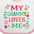 thumbnail image 4 of Inktastic My Grammy Loves Me Girls Apparel Girls Baby Bib, 4 of 4