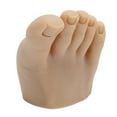 thumbnail image 3 of Practice prosthetic Foot Model, Soft Reusable Dark Skin Color Nail Art Foot Model  for  Salon Left,Right, 3 of 7