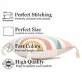 thumbnail image 2 of STITCHNEST Rainbow Housse de Coussin Capitonnée avec Pompons 16 x 16 Pouces (Lot de 1), 2 of 5