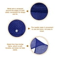 thumbnail image 3 of Burlap Wired Ribbon, 1-1/2 Inch x 10 Yards Blue Fabric Ribbon Roll, Wire Edge Ribbon Decor, 3 of 5