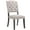 Beige+Grey, variant on Side Chair Set | Transitional Style for Dining Area | Linen Upholstered and Rubberwood Legs | Provide Durability and Sophistication