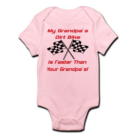 

CafePress - Grandpas Dirt Bike Is Fast Infant Bodysuit - Baby Light Bodysuit