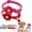 Red, variant on Miaocao 2 PCS Pink Purple XS Dog Collar with Bell Puppy Collars with Bells Little Girl Female Boy Puppia Cat Small Dog Bell Collar for XS XSmall X-Small Extra Breed Pets Flower