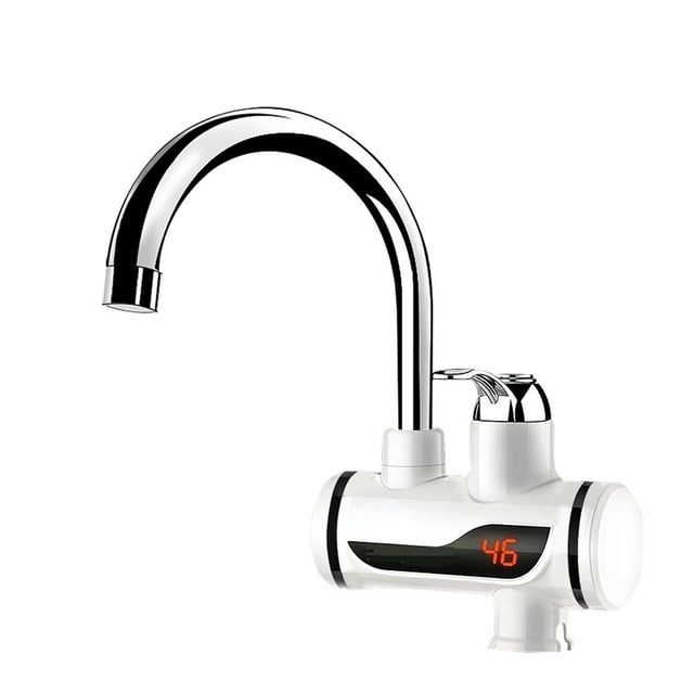 Robinet de Chauffe-Eau Électrique Sans Réservoir Instantané, Robinet de Chauffage Instantané de Cuisine avec LED, Robinet d'Eau Chaude Instantané, Chauffage Rapide