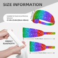 thumbnail image 4 of Rocae Glitter Rainbow for Elastic Exercise Headband for Men and Women Moisture Wicking Athletic Sweatbands Summer Accessories Elastic Bands, 4 of 9