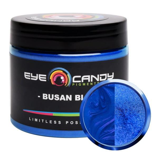 Mica Powder Pigment Busan Blue (50g) Multipurpose DIY Arts and Crafts Additive | Woodworking, Epoxy, Resin, Natural Bath Bombs, Paint, Soap, Nail Polish, Lip Balm