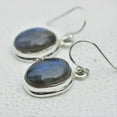 thumbnail image 5 of Solid 925 Sterling Silver Earrings For Womens, Bridesmaid Gift Earrings, Labradorite, Gemstone Earrings, Christmas Gift For Her, 5 of 5