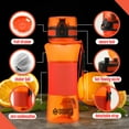 thumbnail image 3 of SQUATZ 24 Oz Poseidon Series Water Bottle for Protein & Fruit Shakes Quality Wide Mouth Gym Flask, 3 of 7
