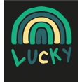 thumbnail image 2 of St. Patrick's Lucky Rainbow Men's Black Crew Neck Short Sleeve Tee-Medium, 2 of 2