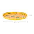 thumbnail image 3 of Plato Way to Celebrate Redondo de Melamina con Estampado de Piñas para Alimentos, 3 of 4