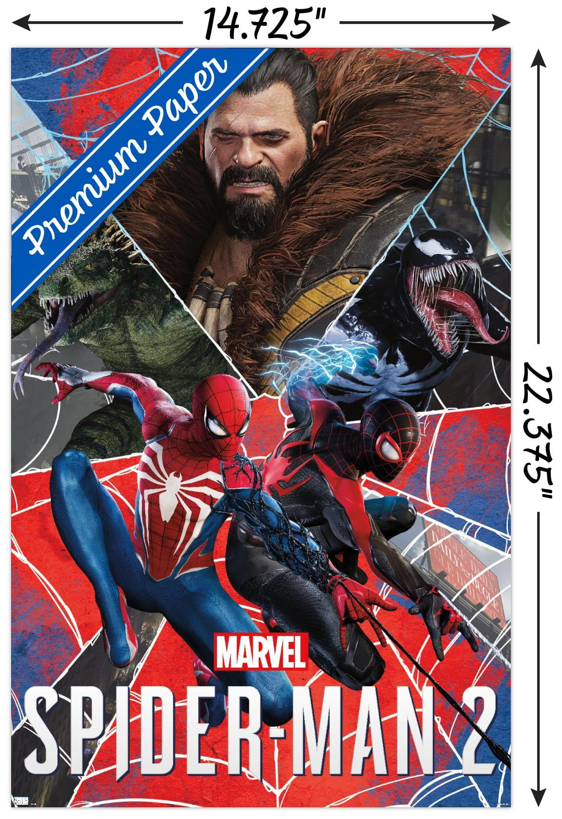 Marvel's Spider-Man 2 - Group Wall Poster, 22.375