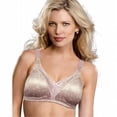 thumbnail image 1 of Pink Chic Lace Print Bali Double Support Wirefree Bra - Size 36DDD, 1 of 4