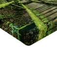 thumbnail image 2 of Ambesonne Forest Fitted Sheet, Rainforest in Inthanon, Twin XL Size, Green Brown, 2 of 3