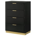 thumbnail image 4 of Caraway 4-drawer Bedroom Chest Black, 4 of 11