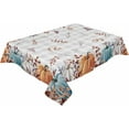 thumbnail image 1 of Thanksgiving Pumpkins Tablecloth Rectangle Round Table Cloth 60x84 Inch, Blue Orange Indoor or Outdoor Tablecloth, Waterproof Fabric Washable Table Cover for Party Holiday Picnic Kitchen Fall Decor, 1 of 5
