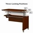 thumbnail image 3 of Bush Furniture Somerset 72" Sit to Stand L Desk, Hansen Cherry, 3 of 6
