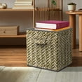 thumbnail image 2 of Sorbus Collapsible Fabric Storage Bin - 4 Piece Set with Handles – Foldable Organizer Cubes for Closet - Cubby Basket with Woven Design - Bedroom, Living Room, and Dorm Organization, 2 of 5