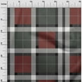 thumbnail image 2 of oneOone Organic Cotton Voile Fabric Tartan Check Print Fabric BTY 42 Inch Wide, 2 of 4
