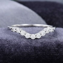 Jewelerix 925 Silver Moissanite Diamond Engagement Ring 2 CT Round Cut Ring Wonderful Wedding Promise Rings for Her