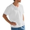 thumbnail image 4 of WXLWZYWL Mens T-Shirts Casual Short Sleeve Shirts Deep V-Neck Tops Casual Loose Summer Tees, 4 of 6