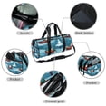 thumbnail image 2 of Christmas Travel Tote Yoga Bag Sports Bag Luggage Bag with Interior Zipper Pocket, Large Capacity - 17.7 inches, 2 of 6