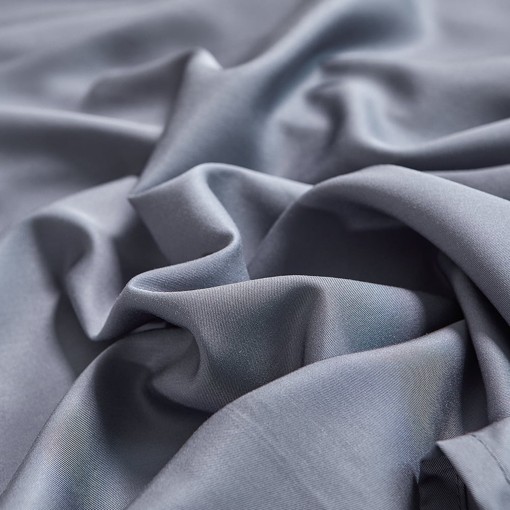 AMONOL 4-Piece Organic Bamboo King Bed Sheet Set, Bark Gray – Luxury Soft, Cooling Sheets with 18-Inch Deep Pocket（Bark Gray）
