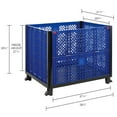 thumbnail image 7 of Vented Wall Bulk Container 39-1/4"L x 31-1/2"W x 29"H with One Drop Gate, 7 of 7