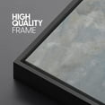 thumbnail image 4 of PixonSign Framed Canvas Print Wall Art Pastel Blue Gray Watercolor Cloudy Sky Abstract Shapes Illustrations Modern Art Decorative Minimal Relax/Calm for Living Room, Bedroom, Office - 16"x24" Black, 4 of 5