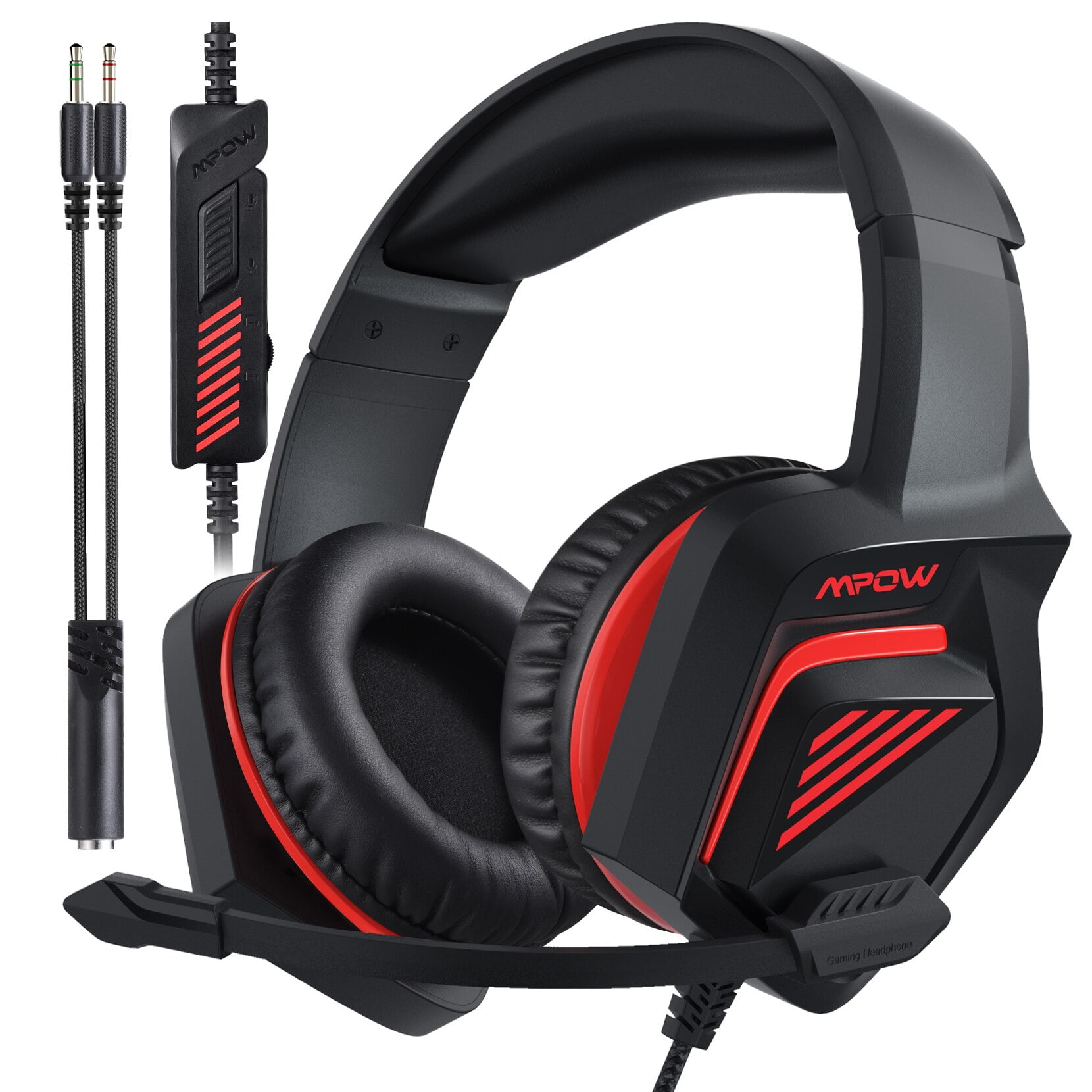 Diversiteit Verbazing Harnas Mpow Wired Gaming Headset with Noise Canceling Microphone for PS5 PS4 PC  Mac Switch, Wired Headphones over Ear with Stereo Bass Surround Sound &  Soft Memory Earmuff, PS4 PS5 Headset, PC Gaming