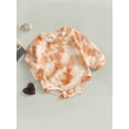 thumbnail image 3 of ZAXARRA Combinaison Bébé Printemps Automne, Imprimé Teinture sur Nœuds Manches Longues Col Rond pour Garçons Filles, 0-2 Ans, 3 of 7