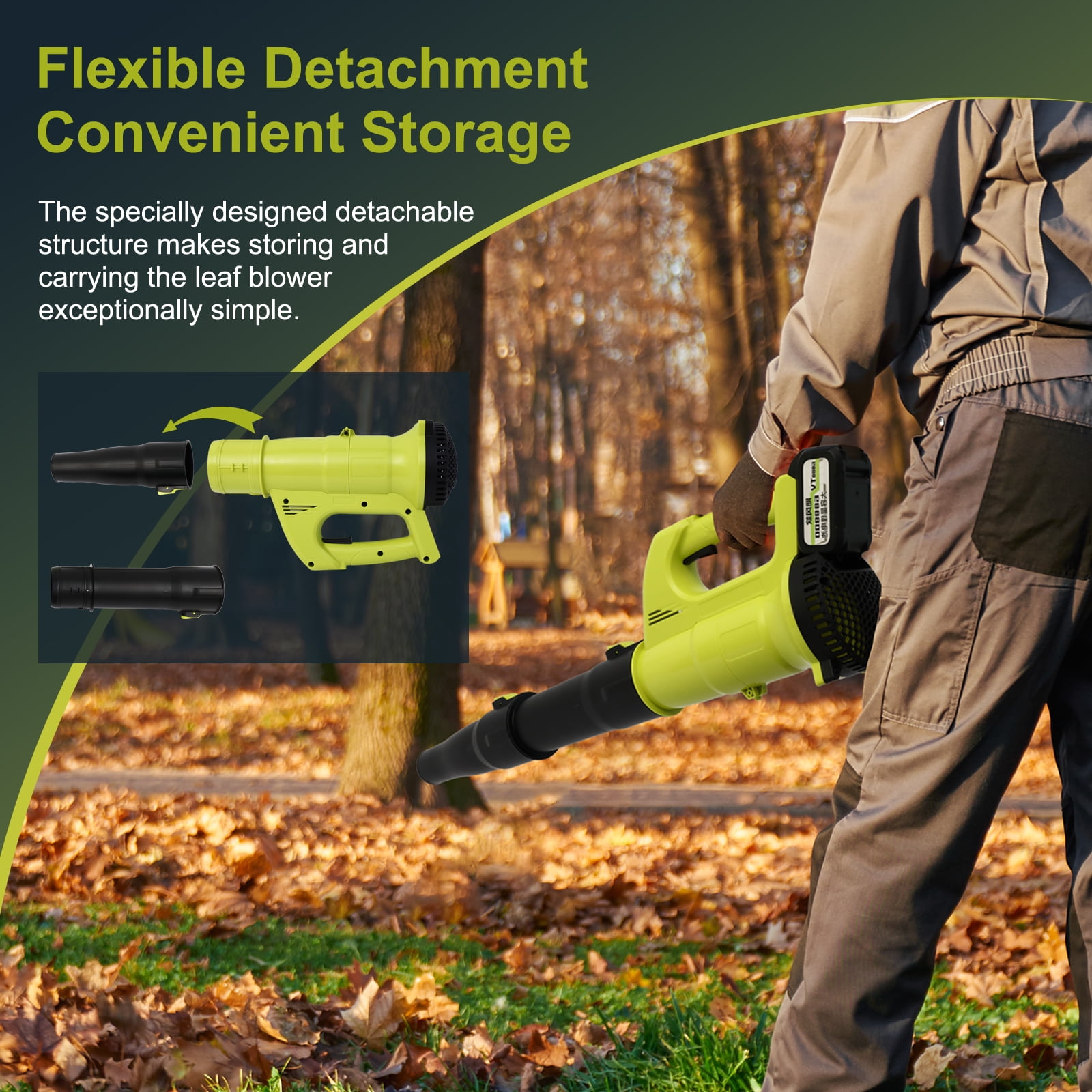 Handheld Leaf Blower Battery Powered, 21V Electric Cordless Leaf Blower, Powerful Turbo Technology, with Battery and Charger, for Patio Cleaning, Lawn Care, Leaf and Dust Blowing