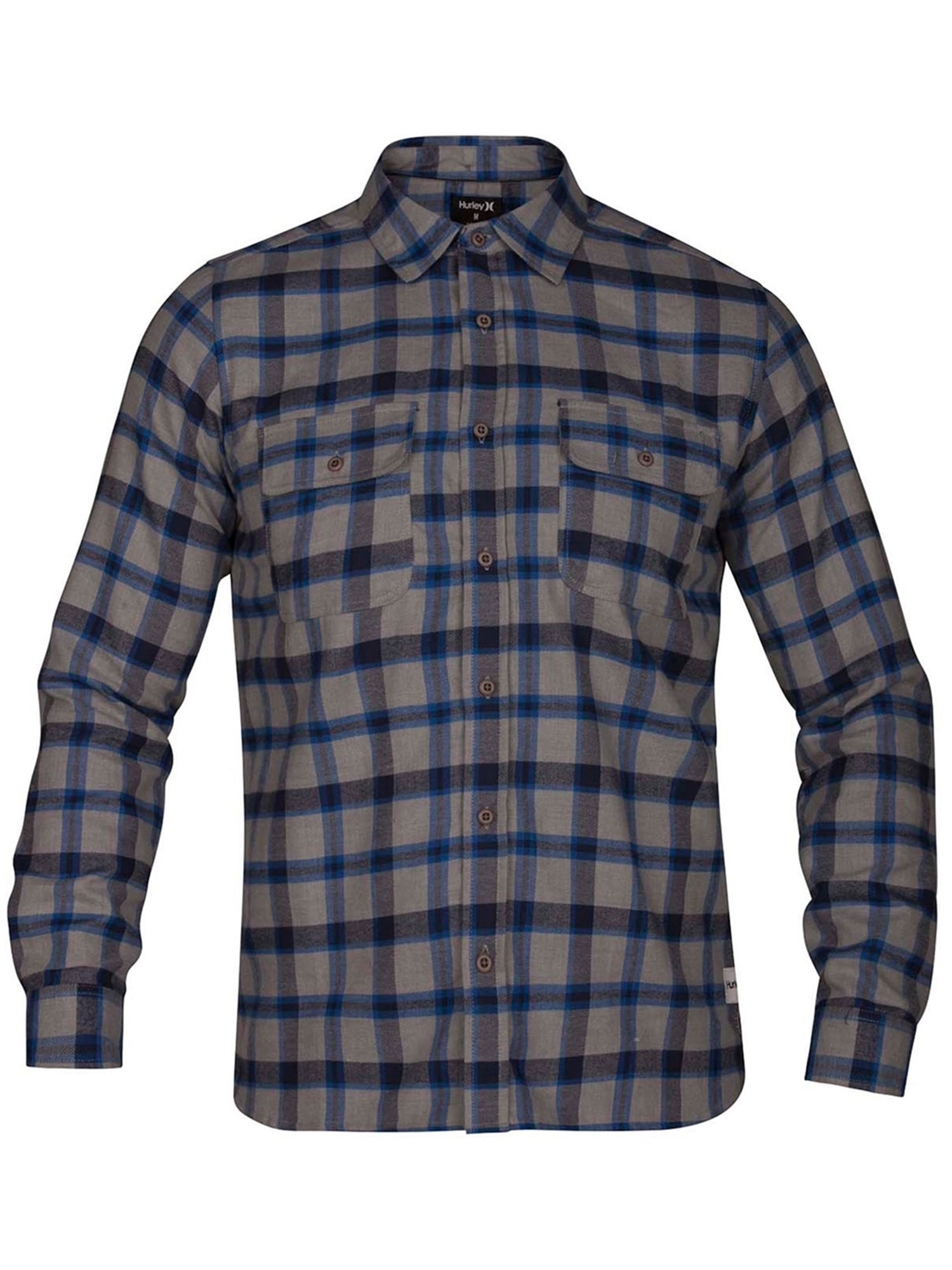 Hurley Mens Dri-Fit Flannel Button Up 
