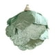 thumbnail image 2 of Adorno navideño verde menta con purpurina | Bola de decoración colgante | Material de espuma | Detalles plateados de lágrima de perla de hoja | Decoración del hogar para la fiesta de boda navideña, 2 of 6