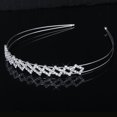 thumbnail image 3 of Miangastore Rectangular Style Wedding Bridal Hair Barrettes, Hairband, Hair Clip, Hair Loop (Sliver), 3 of 5