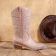 thumbnail image 2 of Botas Vaqueras DREAM PAIRS de Media Caña Rosadas Talla 11, 2 of 8