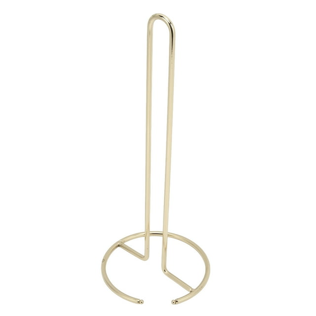 Tissue Reserve Paper Holder, Iron Material Good Toughness Wrought Iron Tissue Holder For Desktop Gold