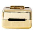 thumbnail image 1 of Soporte para caja de almacenamiento elegante Macarena con tapa y estante para teléfono dorado, 1 of 8