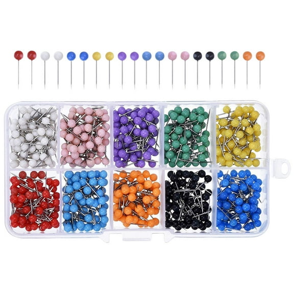 FOMIYES Assorted Thumbtacks 600Pcs for Wallpaper Fixing in Study Room