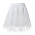 thumbnail image 4 of oqasdz Elegant Pleated Midi Skirts for Women with High Waist and Flowy Hem Festive and Party Evening Cute Princess Mesh Tutu Skirt, 4 of 4