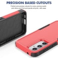 thumbnail image 2 of Decase Heavy-Duty Rugged Case for Samsung Galaxy S23 FE,Dual Layer Military Grade Drop Protection Anti-Fingerprint Anti-Scratch Hard Back Cover Silicone Bumper Shockproof Protective Case,Red, 2 of 5
