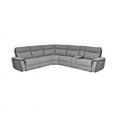 thumbnail image 3 of Lexicon Maroni 6-piece Contemporary Fabric Reclining Sectional in Gray, 3 of 8