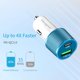 thumbnail image 2 of Cargador de coche Meagoes Blue USB C 48 W 2 puertos para iPhone Samsung, 2 of 7