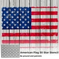 thumbnail image 2 of American Flag Stencil Template - Stainless Steel 50 Star Template Flag Stencil, 2 of 6