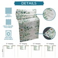 thumbnail image 6 of Green Eucalyptus Leaves Table Runner - 108 Inch Long Summer Botanical Watercolor Daisy Cotton and Linen Blended Dress Scarves Farmhouse Table Runner for Kitchen Dining, Coffee Table, 13" x 108", 6 of 8
