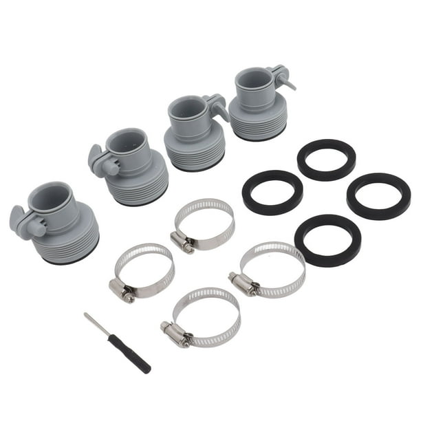 Adaptador de manguera tipo B,Adaptador de manguera tipo B Abrazadera para piscina tipo B Convertidor de accesorios Adaptador de manguera roscada para piscina Resultados impresionantes