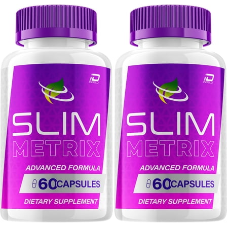 Slim Metrix Capsules – SlimMetrix Natural Ingredients Dietary Supplement, 2 Pack, 120 Capsules