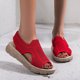 thumbnail image 1 of Sandalias de nuevo estilo, zapatos de playa planos de malla tejida para mujer, zapatos informales para mujer Wmkox8yii nm6671, 1 of 8
