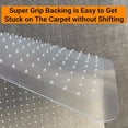 thumbnail image 4 of Heavy Duty Office Chair Mat for Carpeted Floors, 45x53 Inch Slip Resistant Under Desk Protector with Extended Lip for Easy Glide Rolling and Floor Protection, 4 of 6