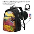 thumbnail image 2 of Yiaed Beautiful African Woman Print Laptop Backpack,Business Travel Durable Laptops Backpack with USB Charging Port,Water Resistant College Computer Bag, 2 of 5